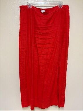 Madewell Red Maxi Skirt